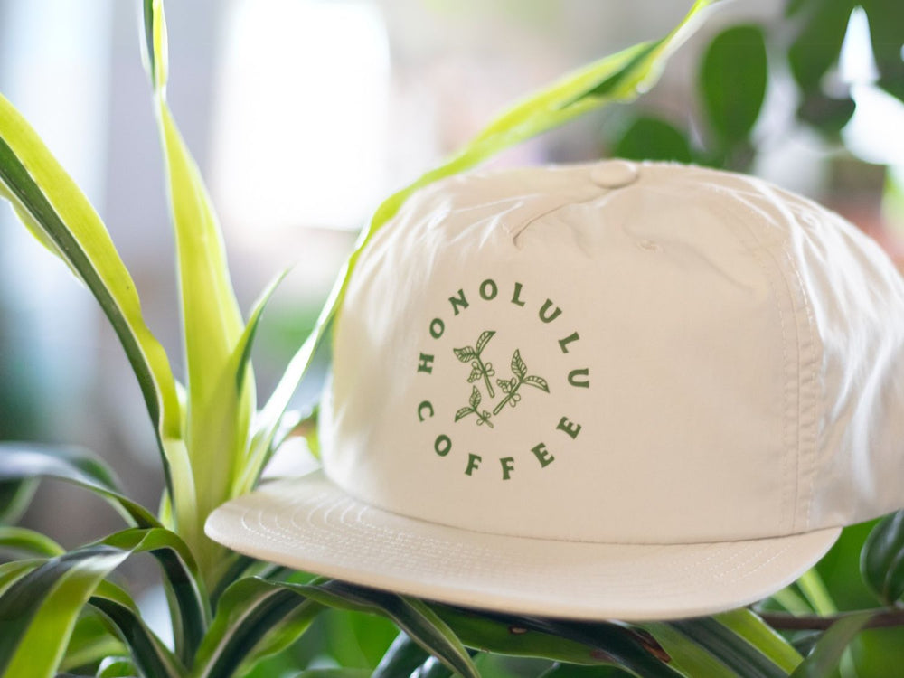 Honolulu Coffee Leaves Logo Hat