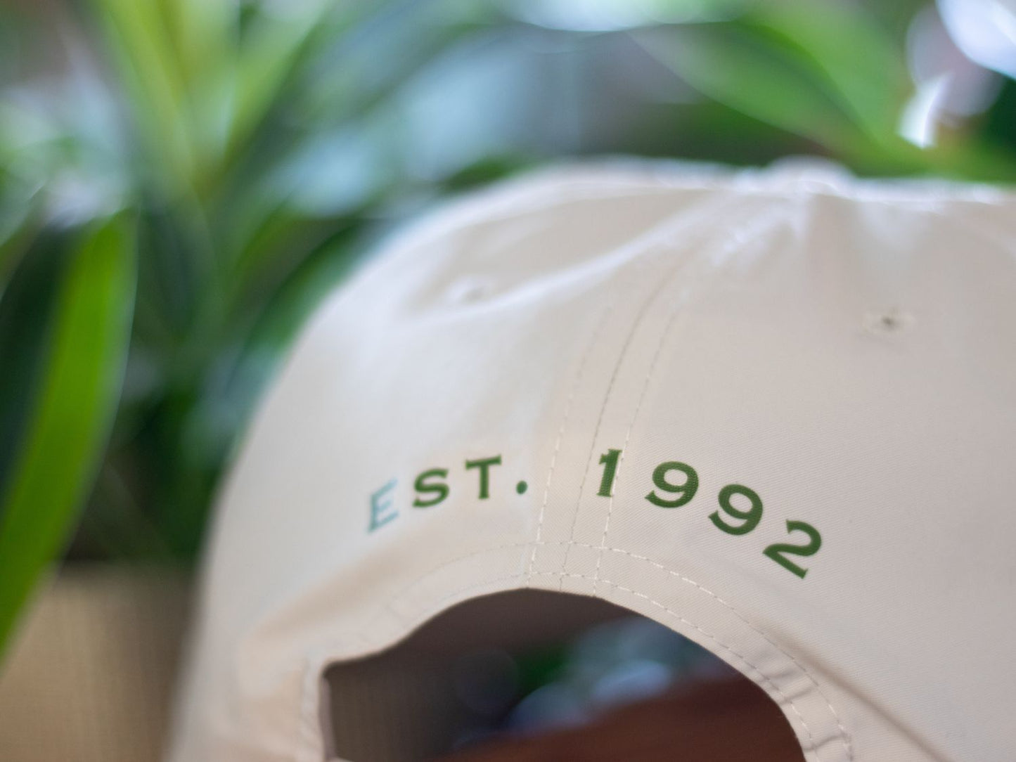 
                  
                    Back design Honolulu Coffee Leaves Logo Hat printed "Est. 1992"
                  
                