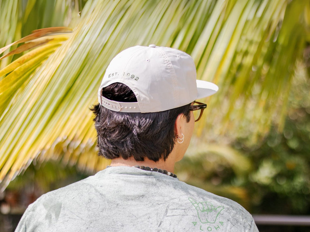 Surf hat with "Est. 1992" back design